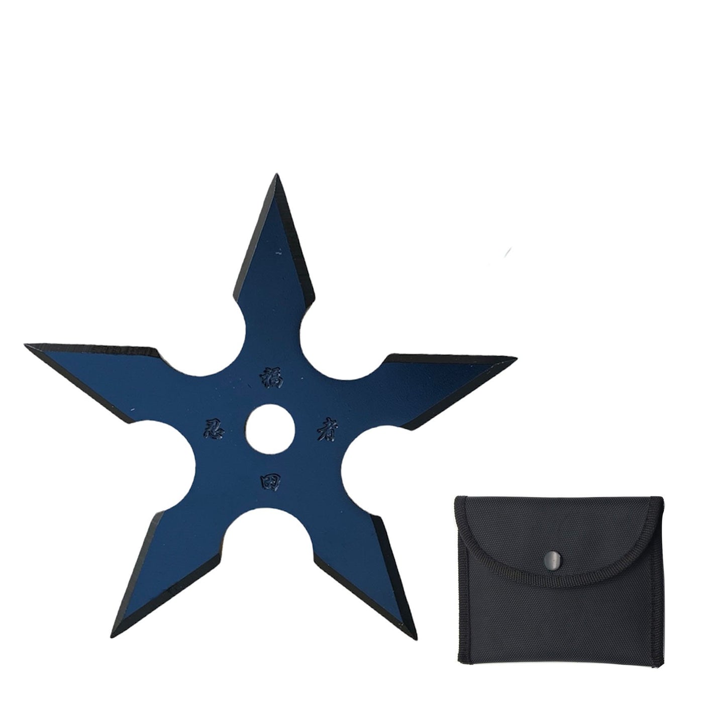 Ninja Five Point Black Throwing Star Shuriken Knife Blade