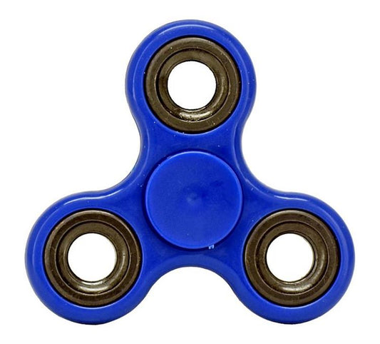 Stress Relief Hand Spinner and Spinning Tri Fidget High Speed Blue