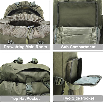 Hiking Backpack for Men 70L/100L Camping Backpack Military Rucksack