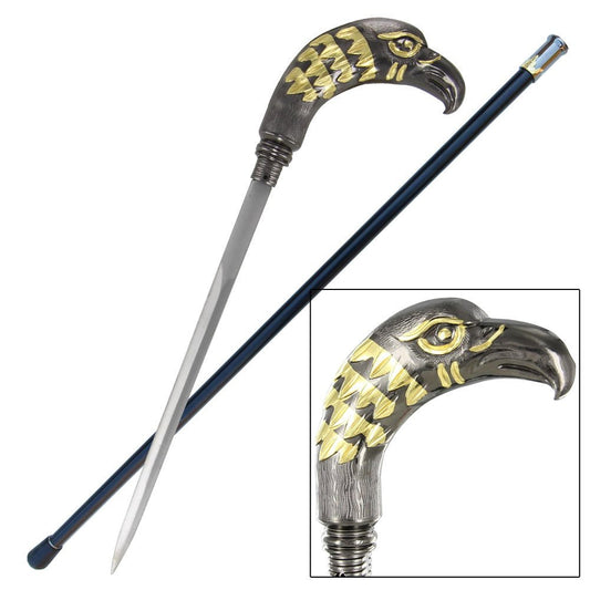 Eagle Tribute Golden Custom Sword Cane