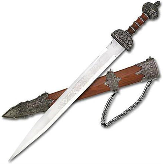 Medieval Gladiator Roman Sword Prop - Roman Gladius Sword with Scabbard