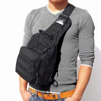 Tactical Compact EDC Sling Bag - Concealed Carry Shoulder Bag for Travel Hiking(Black)